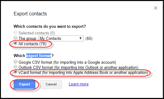 import csv contacts to icloud