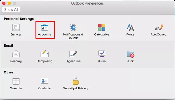 make an outlook personal folder outlook for mac 2011