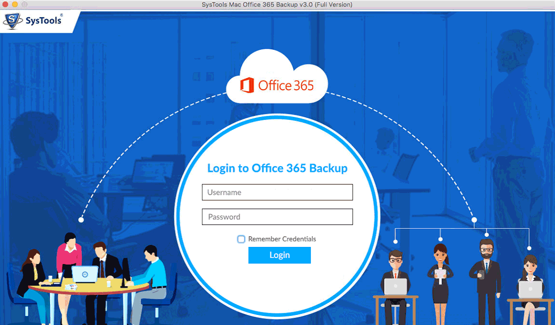 login in o365 with credentials