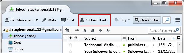 how to export contacts from outlook 2010 to thunderbird