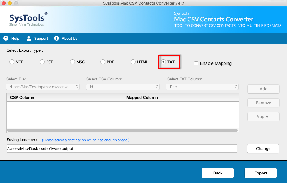 CSV To TXT Convert Unlimited CSV Contacts To TXT Text File