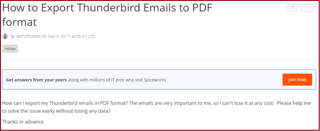 thunderbird eml to pdf converter