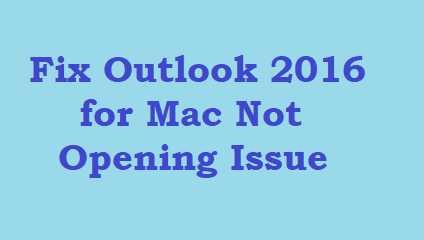 outlook mac will not open