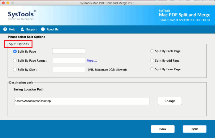 fission for mac split files volume