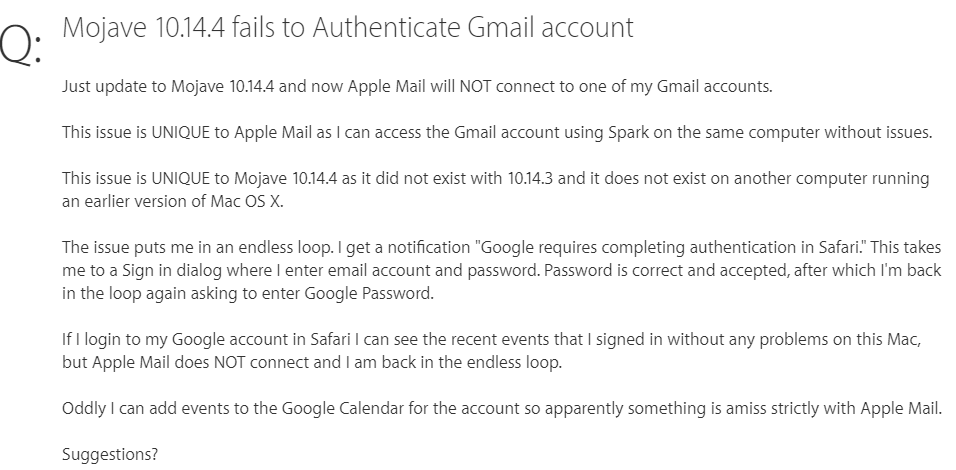 apple mail settings for gmail account