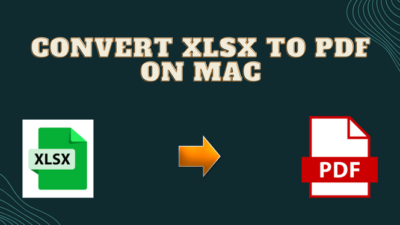 Convert XLSX to PDF on Mac
