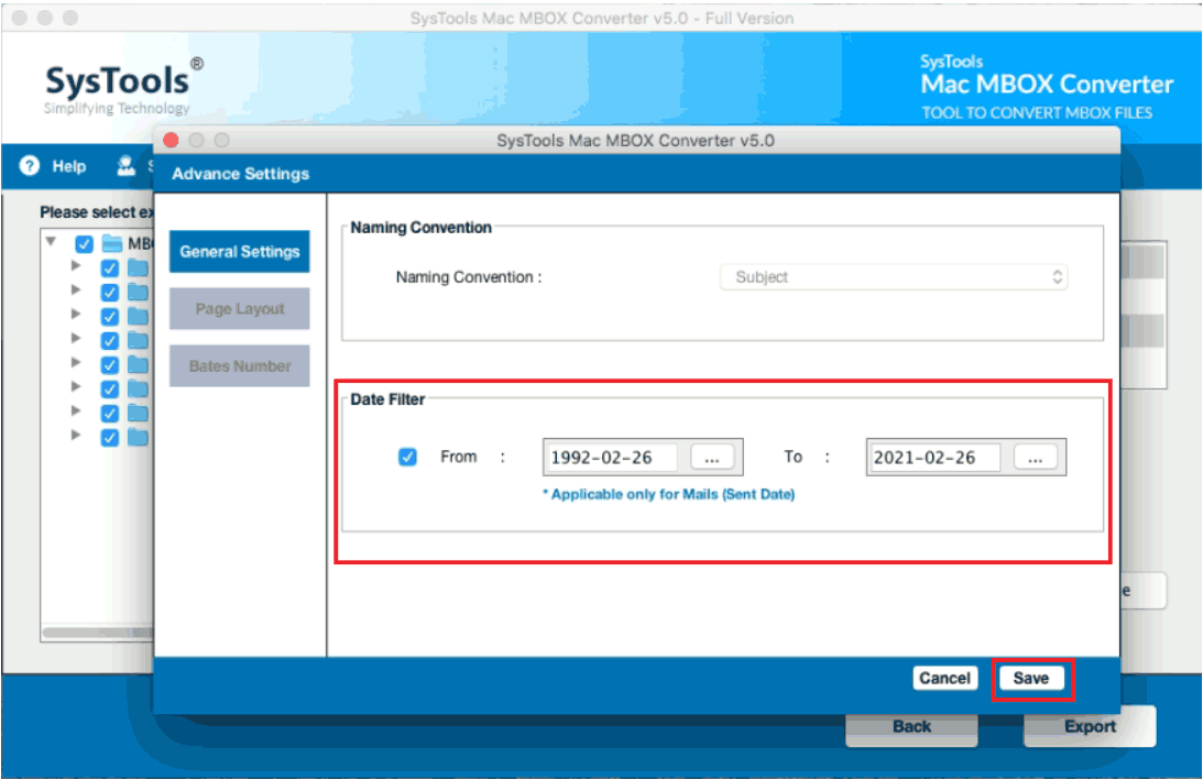 apply date filters