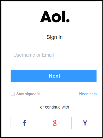 login-aol-account