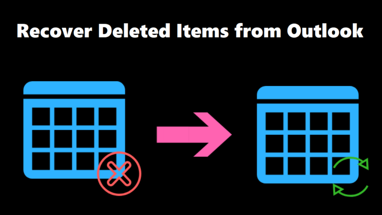 Recover Deleted Calendar Items From Outlook A To Z Guide Irasutoya