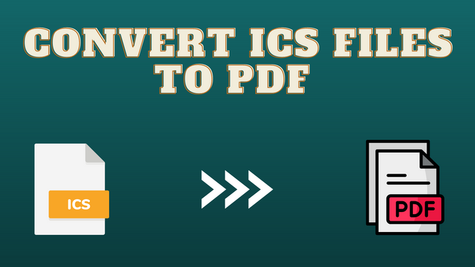 Convert ICS files to PDF