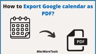 Export Google calendar as PDF