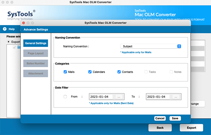 select filters