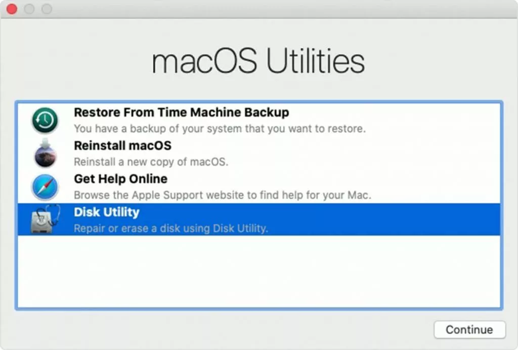 disk utility