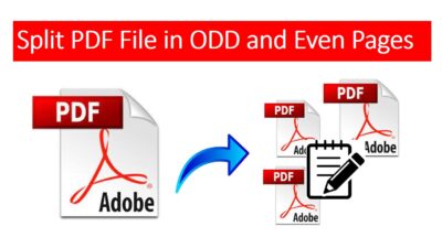 Split PDF File in ODD and Even Pages