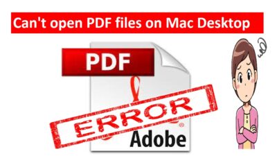 Can't open PDF files on Mac