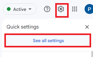 select see all settings from gmail 