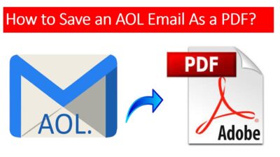 save aol email as pdf