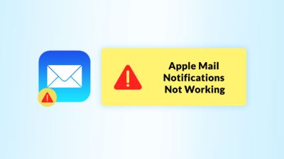 apple mail notification not working properly