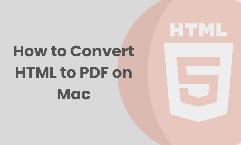 Convert HTML to PDF Mac