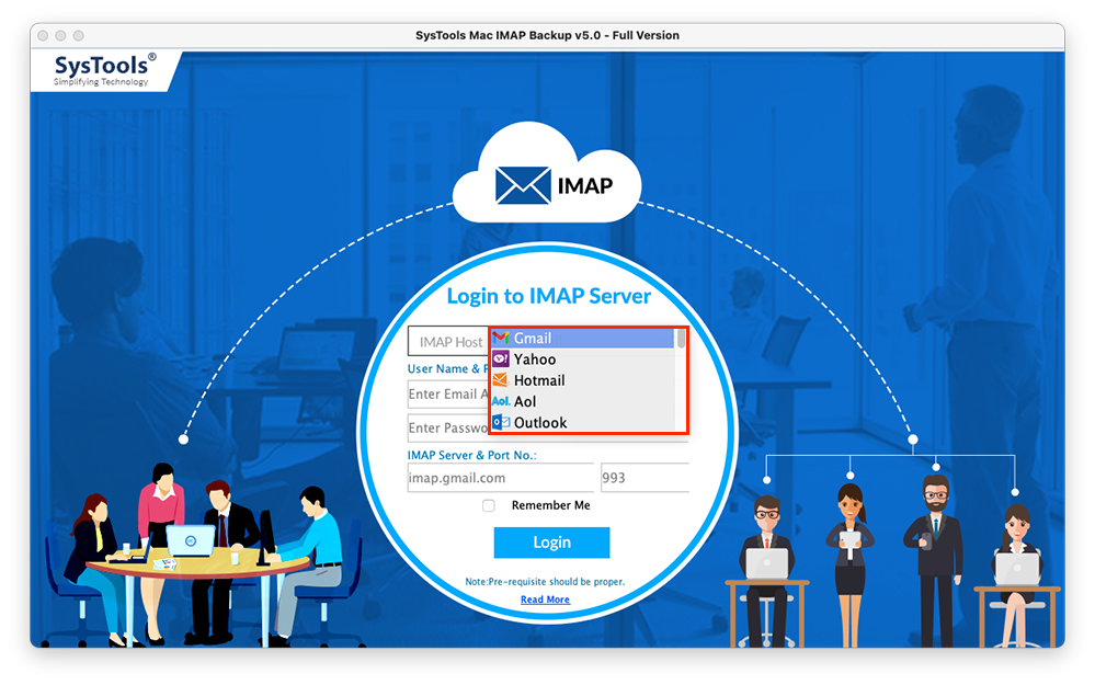 Launch amazon workmail backup tool